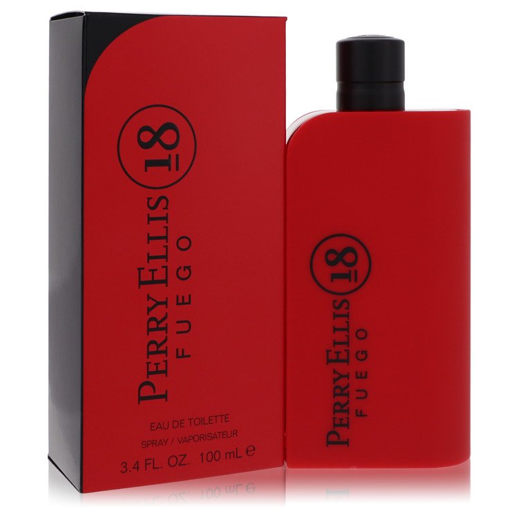 Perry Ellis 18 Fuego by Perry Ellis Eau De Toilette Spray 3.4 oz Perry Ellis 18 Fuego by Perry Ellis Eau De Toilette Spray 3.4 oz
